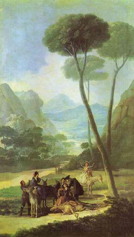 Francisco Jose de Goya Fall (La Cada) Norge oil painting art